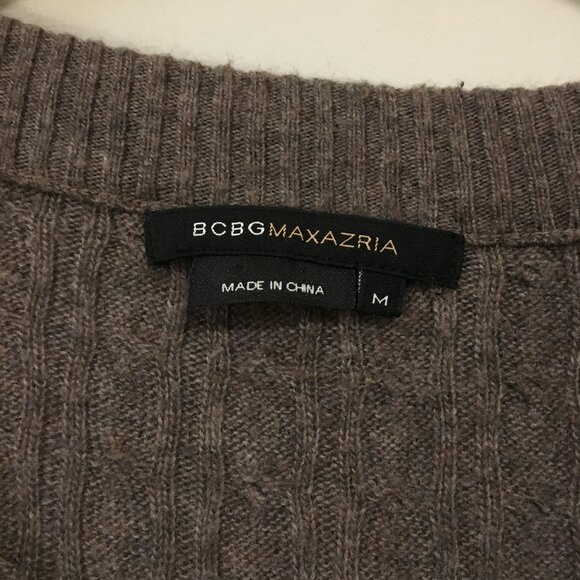 BCBGMaxAzria Wool Blend Short Sleeve Sweater Tee - Picture 8 of 14